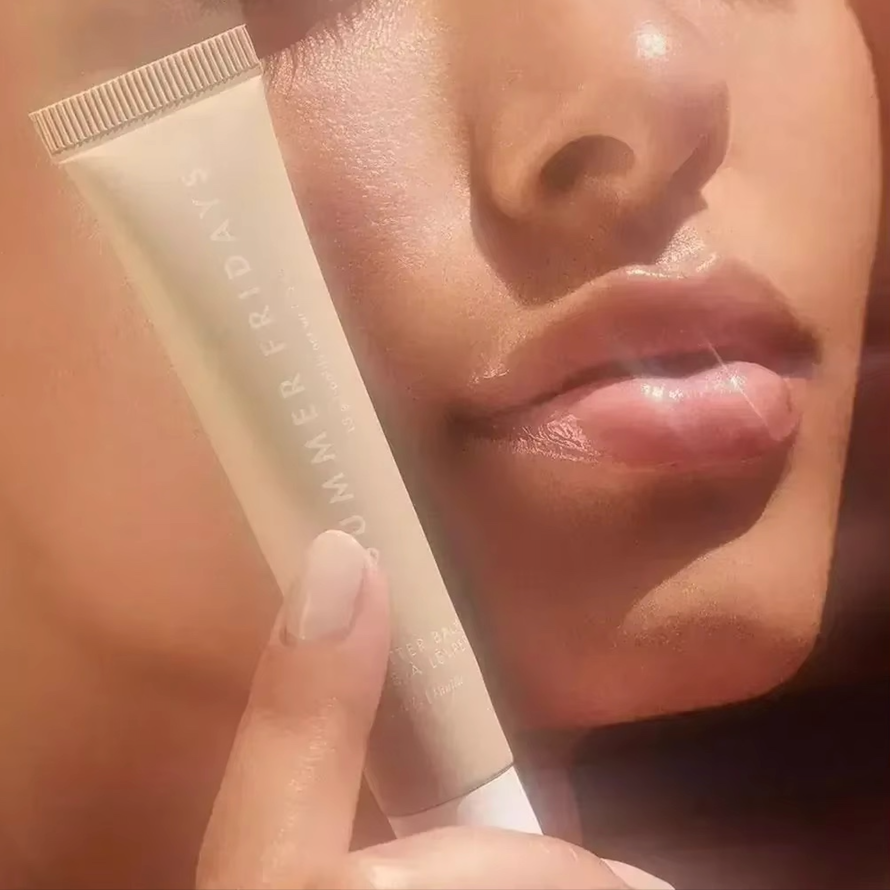 Vanilla-scented and flavored lip balm