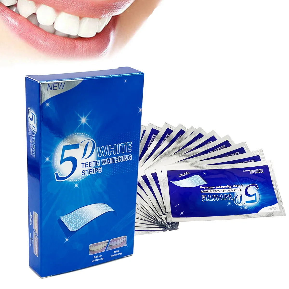 5D Teeth Whitening Stickers