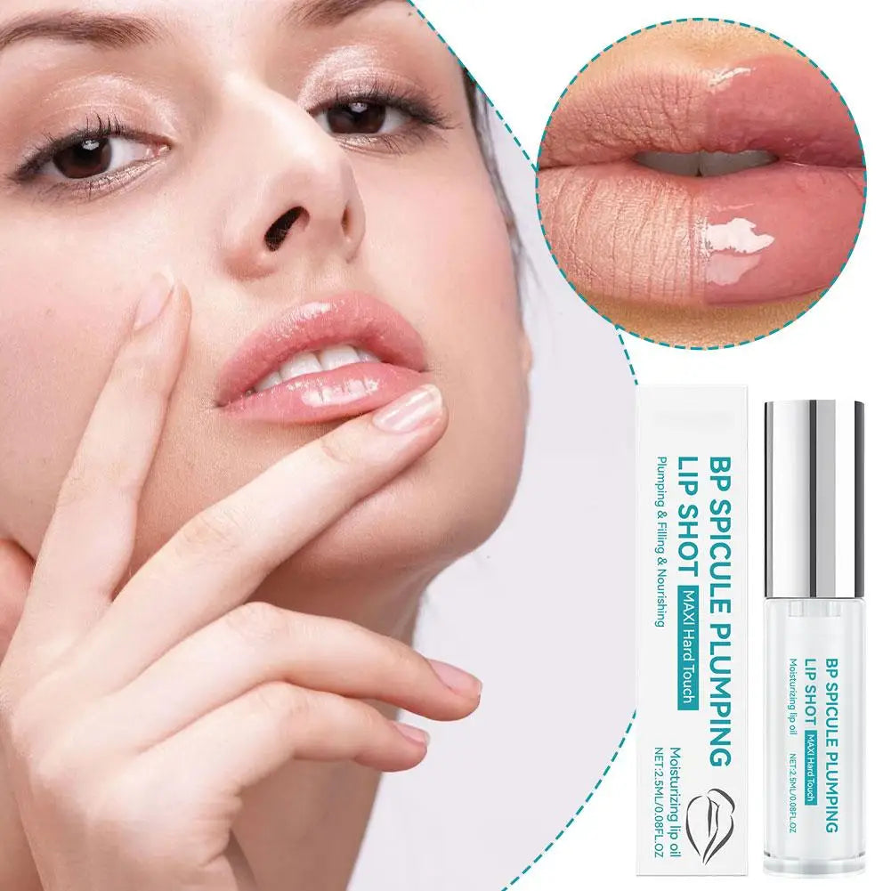 Transparent lip oil, deeply moisturizes and repairs dry and chapped lips